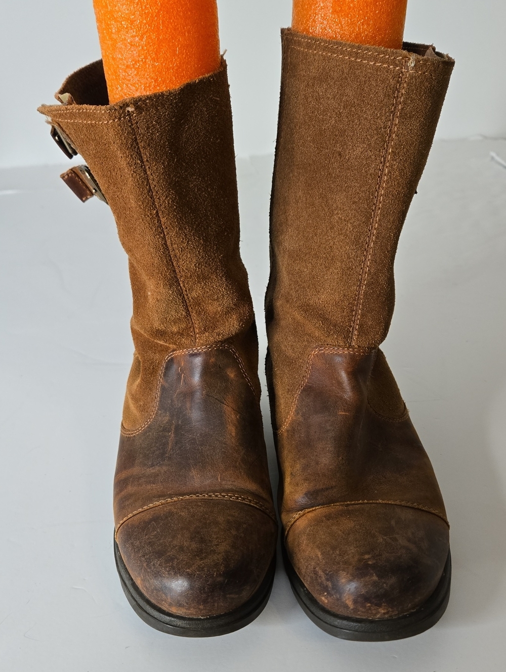 Sorel Major Pull On Suede Leather Boots Brown Size 9